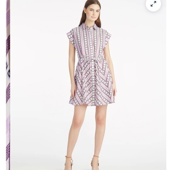 Nwt Draper James Phoebe Mini Shirtdress Size Xs